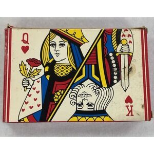 Vintage 1970's Avon Royal Hearts Hostess Soaps Playing Cards King Queen Festive